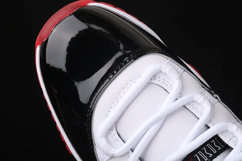 All Categories Air Jordan Jordan Series Basketball Shoes Air Jordan 11 Pure Original Version Air Jordan 11 Retro Low AJ11 Joe 11 Patent Leather Black Red Low Top Real Standard Real Carbon AV2187-160